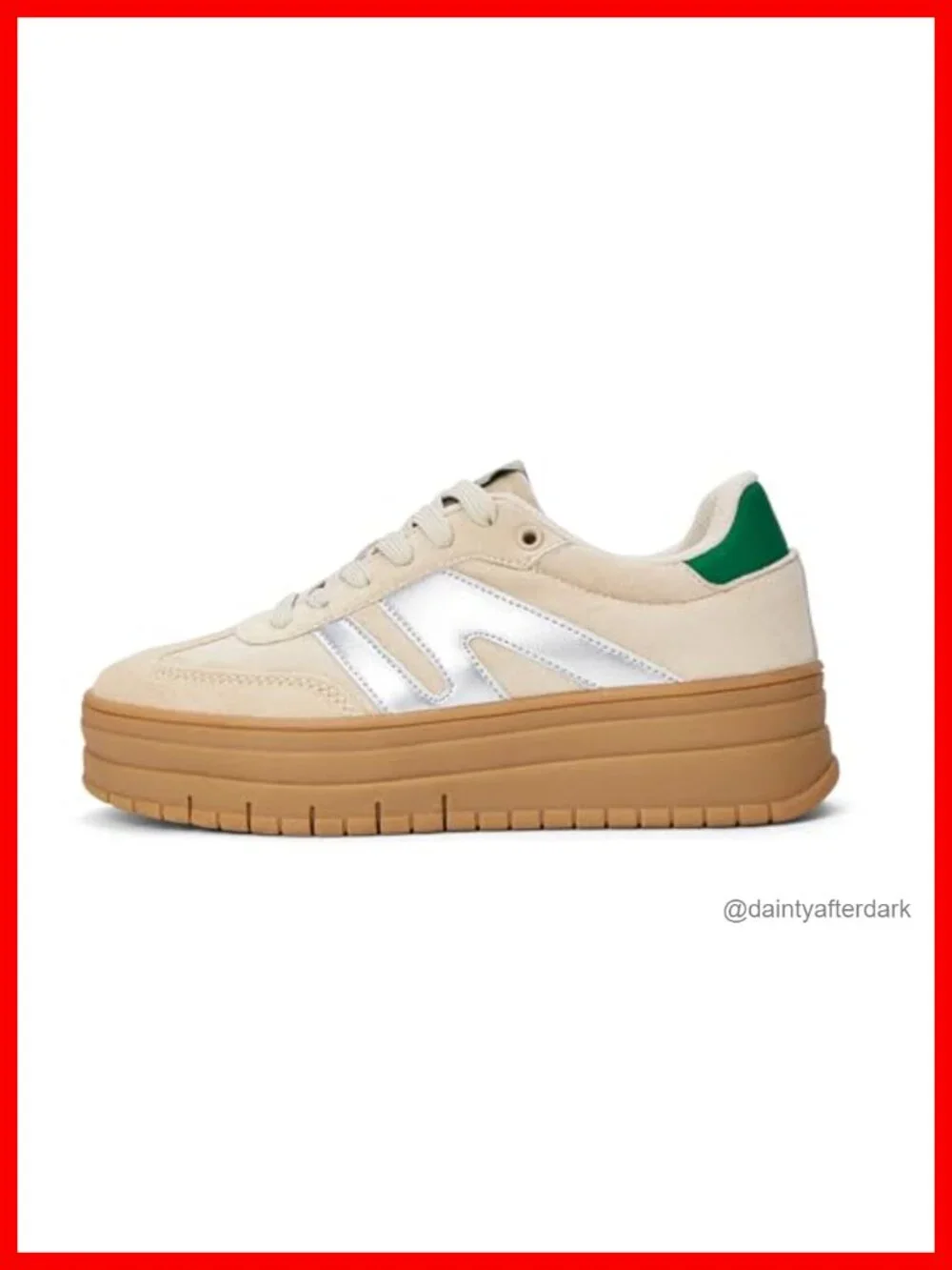 Women Platform Sneakers Faux Leather Suede Slip Resistant Cushioned
